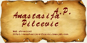 Anastasija Pilčević vizit kartica